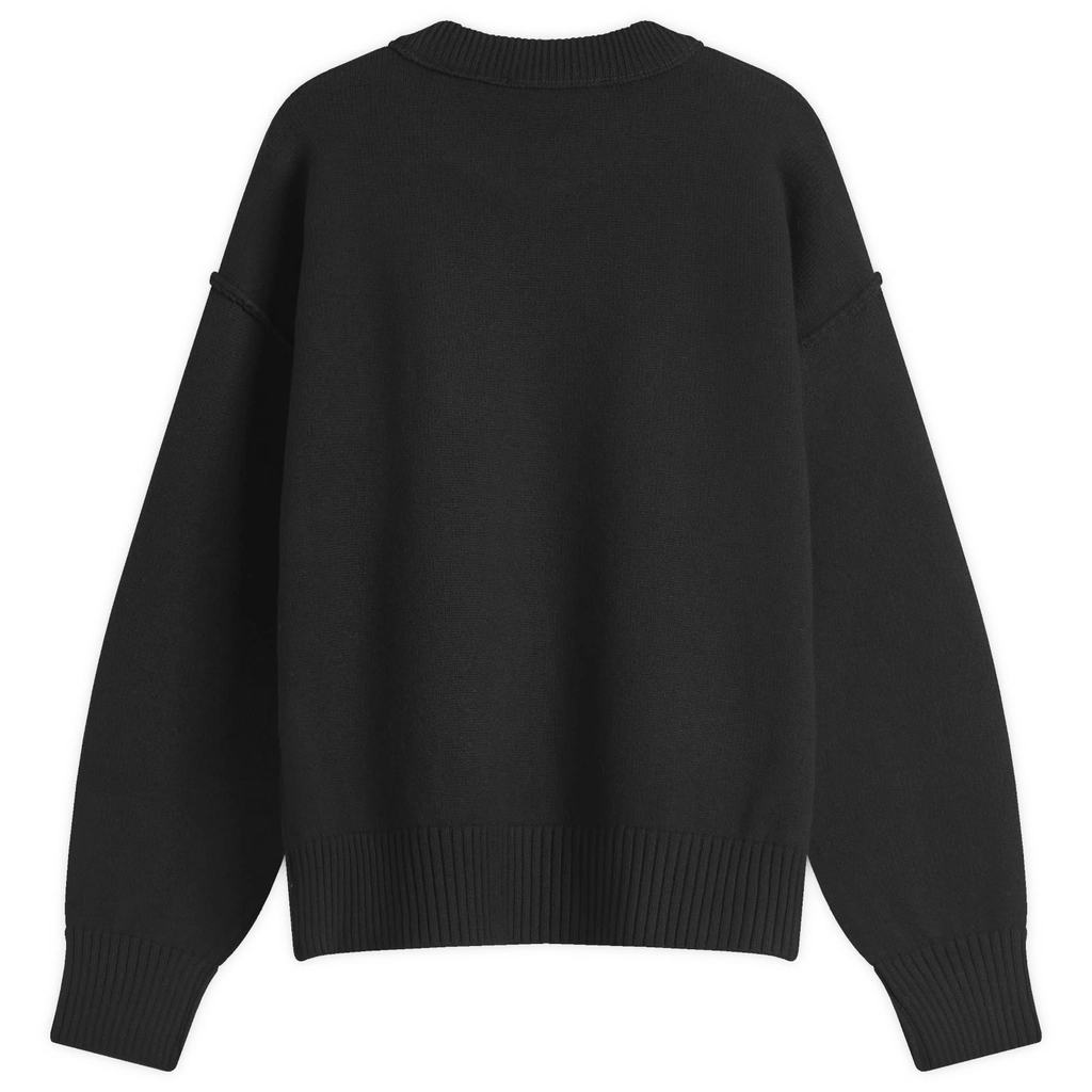 AMI Paris AMI ADC Large Crew Knit Sweater Black